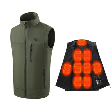 Heated Vest - 9-Zone USB Charging Winter Thermal Jacket for Men and Women