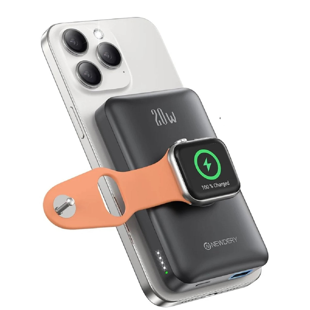 Wireless Power Bank - Portable Charger for iPhone & Apple Watch