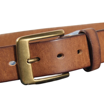 Men's Vintage Luxury Handmade Leather Copper Buckle Belt