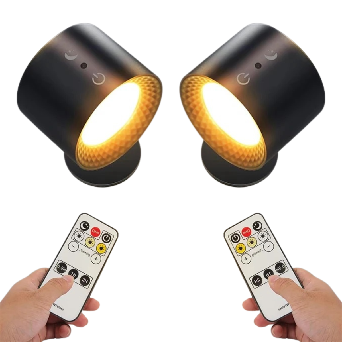 LED Double Head Wall Lamp - Touch and Remote Control