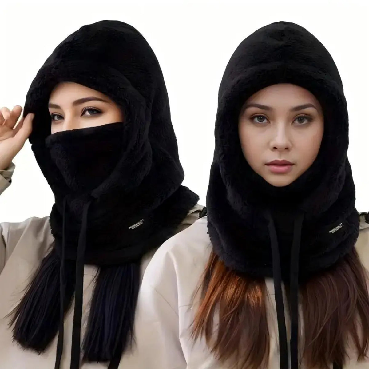 Winter Warm Thermal Balaclava Face Mask - Windproof Fleece Ski Hood Neck Cover