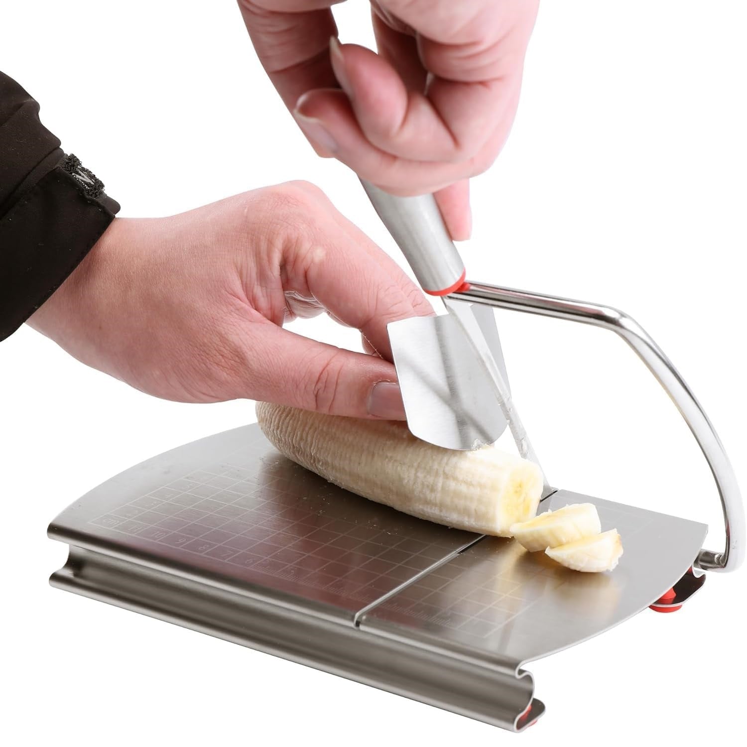 Stainless Steel Cheese Slicer - Multipurpose Cutter with Size Scale