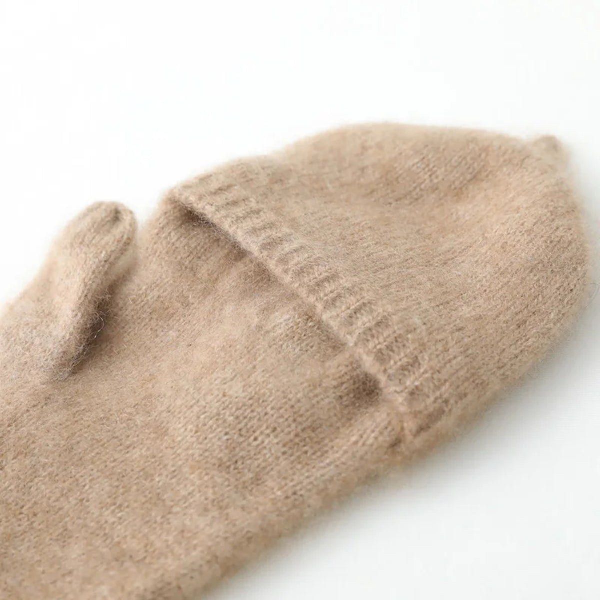 Knitted Flip Mittens - Warm Fingerless Gloves for Men & Women