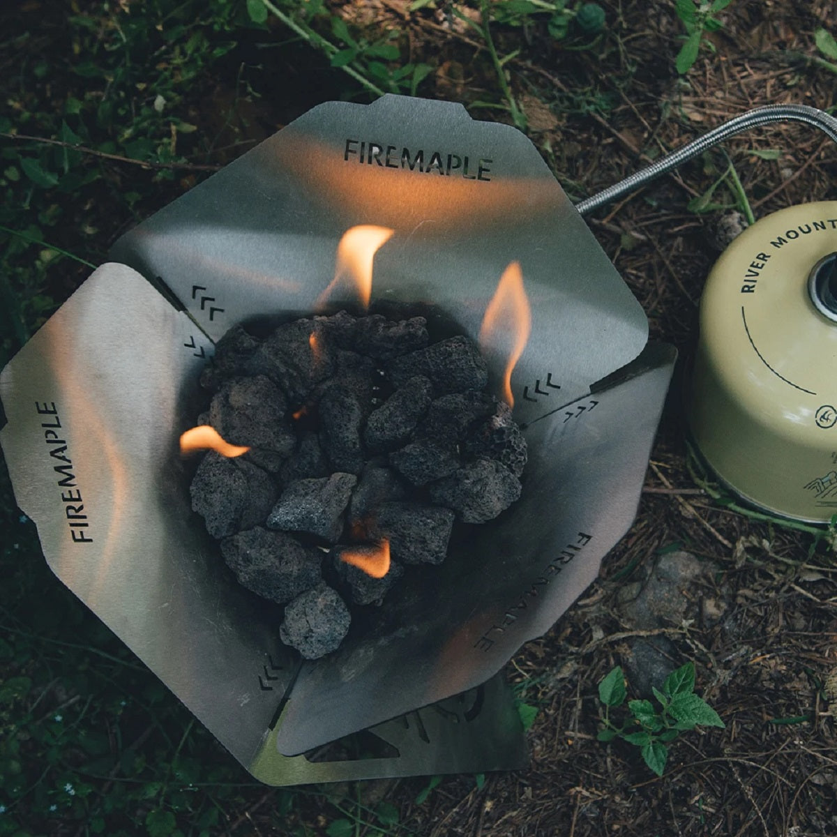Portable Fire Pit - Windproof Foldable Stainless Steel Heater for Camping