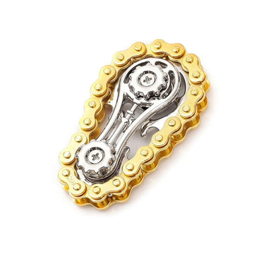 Metal Sprocket Flywheel Fidget Spinner - Anxiety Relief for Adults and Kids