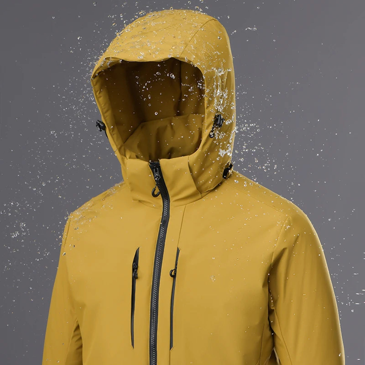 Unisex Waterproof Fleece Jacket - Winter Windproof Thermal Raincoat