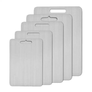 Titanium Stainless Steel Cutting Board - Double-Sided and Food Grade