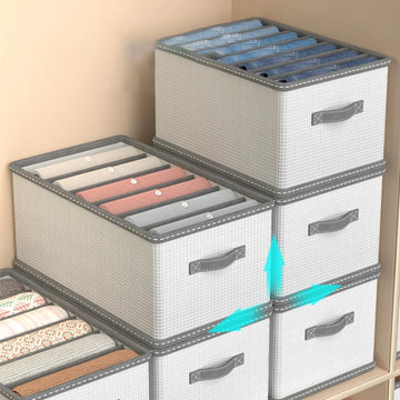 PP Closet Clothes Organizer - Multi-Grid Storage Box for Wardrobe