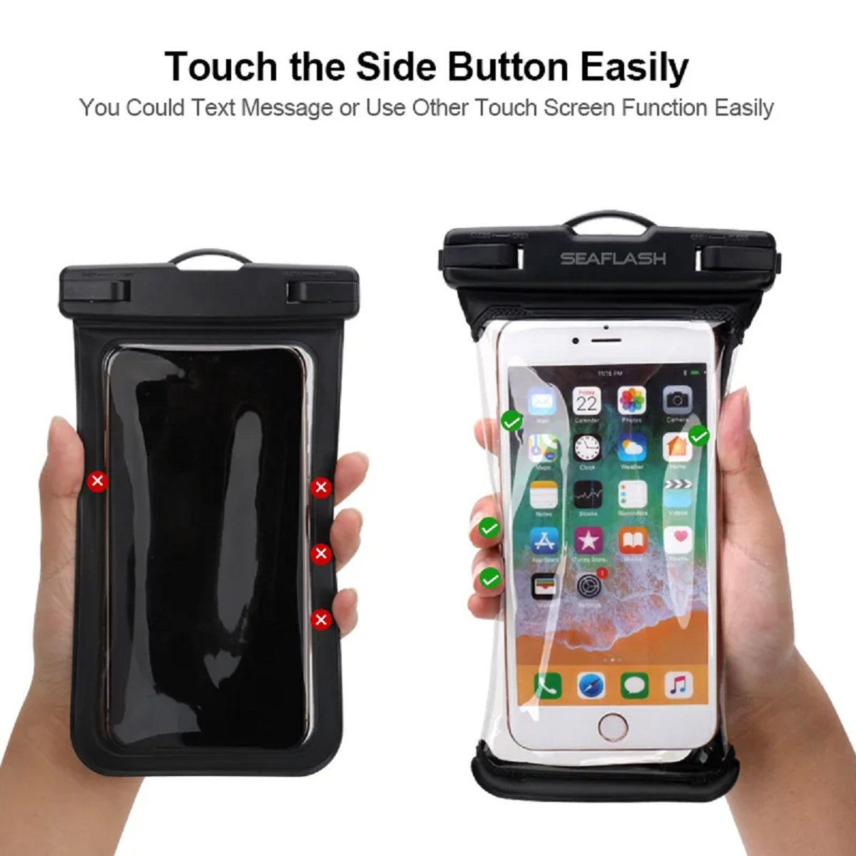 Waterproof Phone Case - Anti-Fall Underwater Pouch with Touchscreen