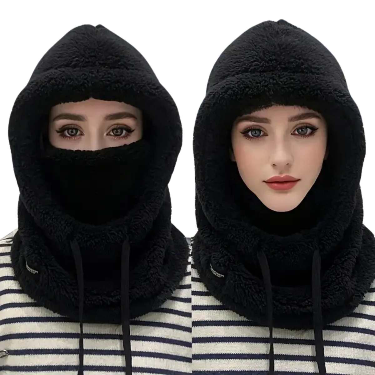 Winter Warm Thermal Balaclava Face Mask - Windproof Fleece Ski Hood Neck Cover