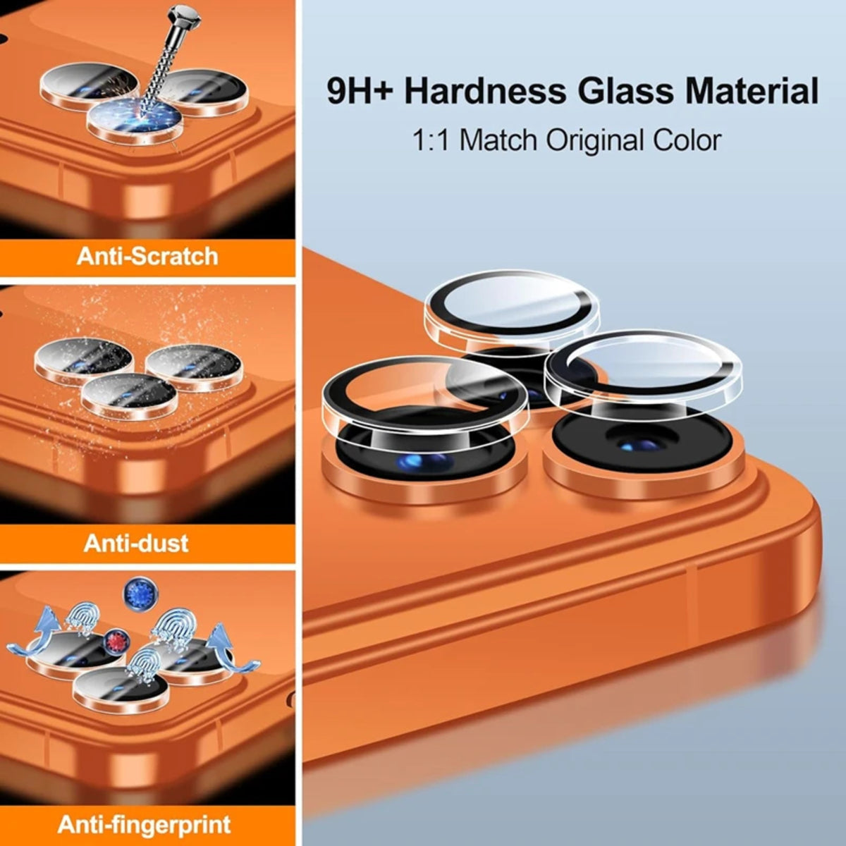 Clear Camera Lens Protector - Tempered Glass Cover for iPhone 17 Pro Max