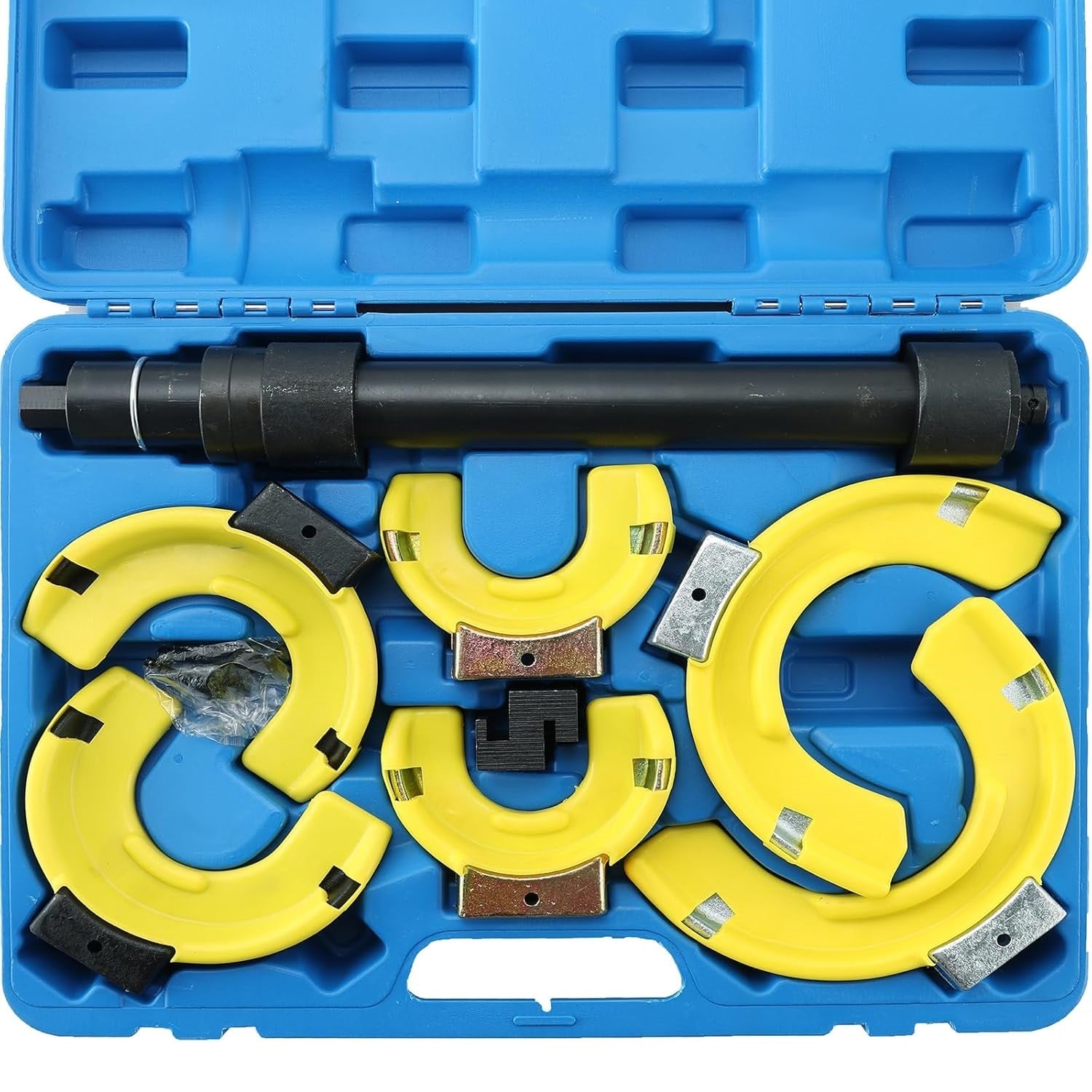 Strut Spring Compressor Kit - Macpherson Coil Extractor with Interchangeable Forks