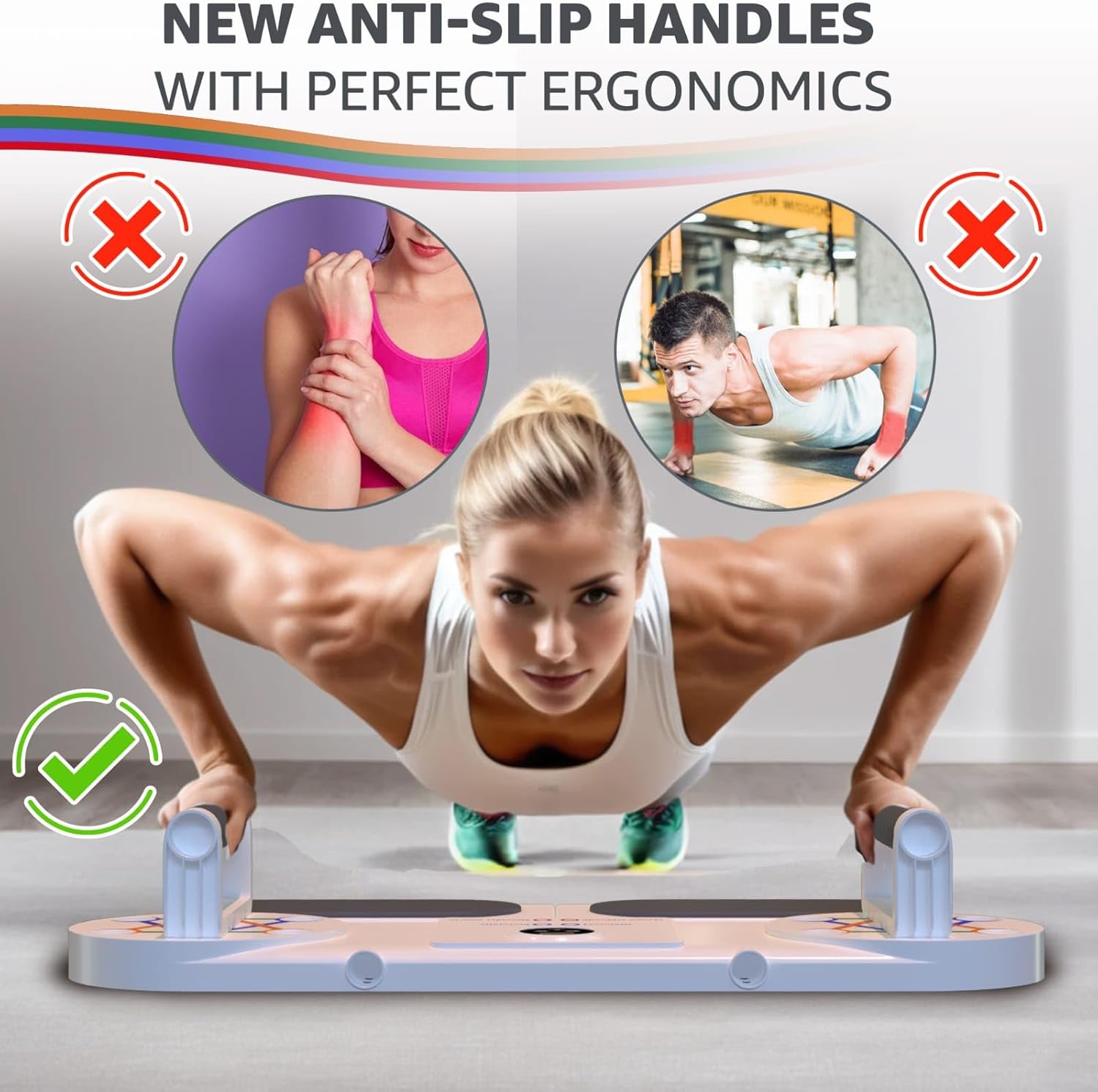 Push up Board - Portable Chest and Triceps Workout Station