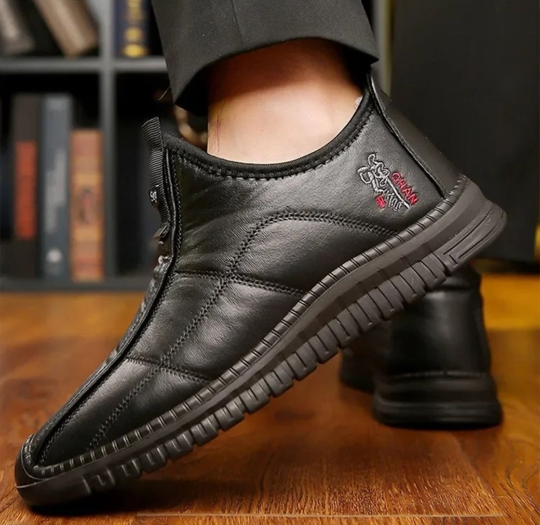 Men's Winter Work Boots - Warm Waterproof Non-Slip Platform