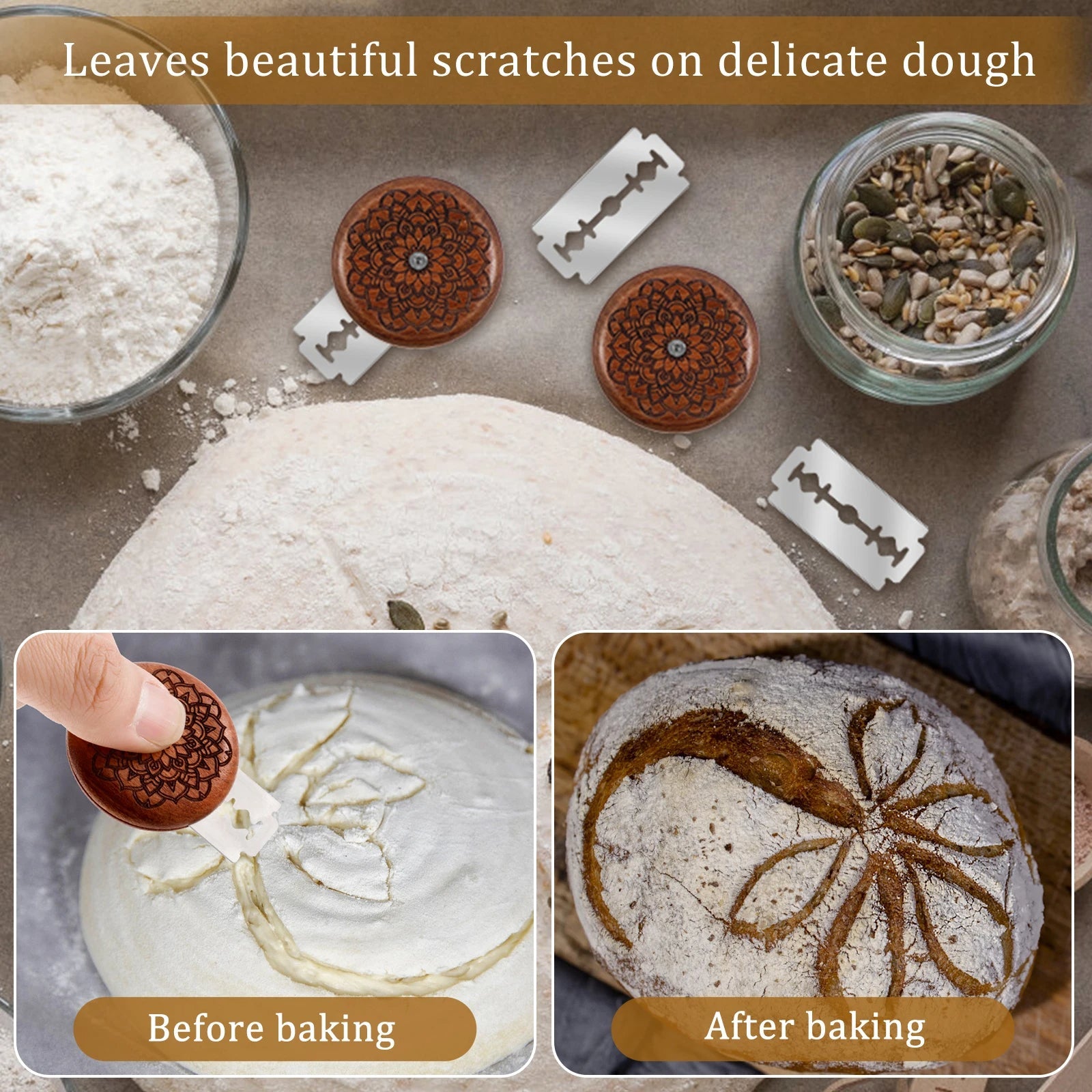 Sourdough Container Baking Fermentation Jar Kit