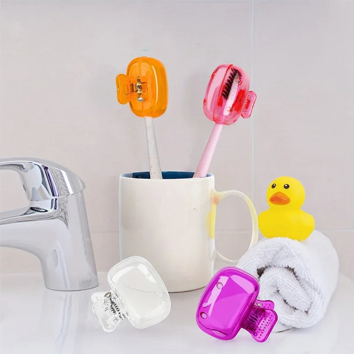 Travel Toothbrush Head Cover - Portable Protective Cap for Hygiene