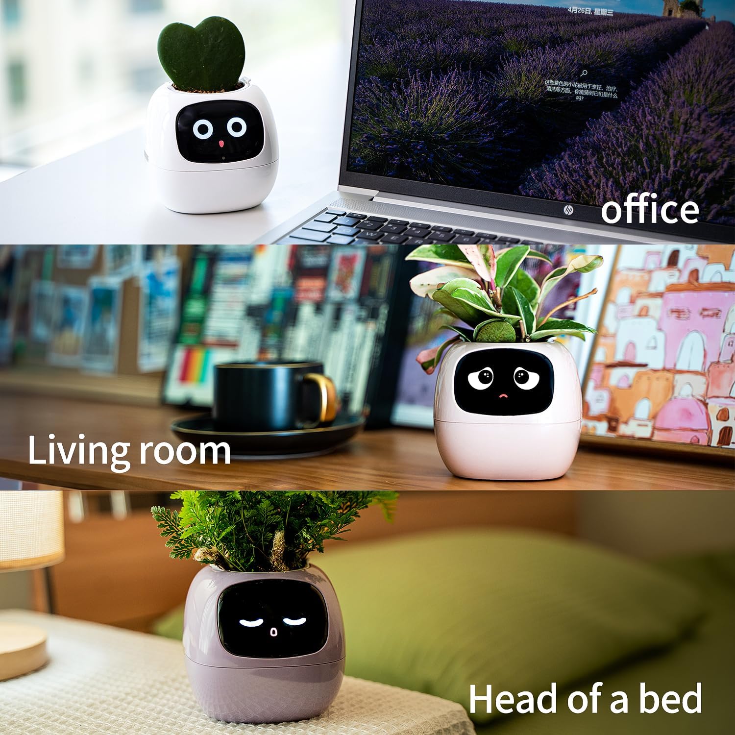 Ivy Smart Planter - Ai-Powered Pot with Sensors and Expressive Animations