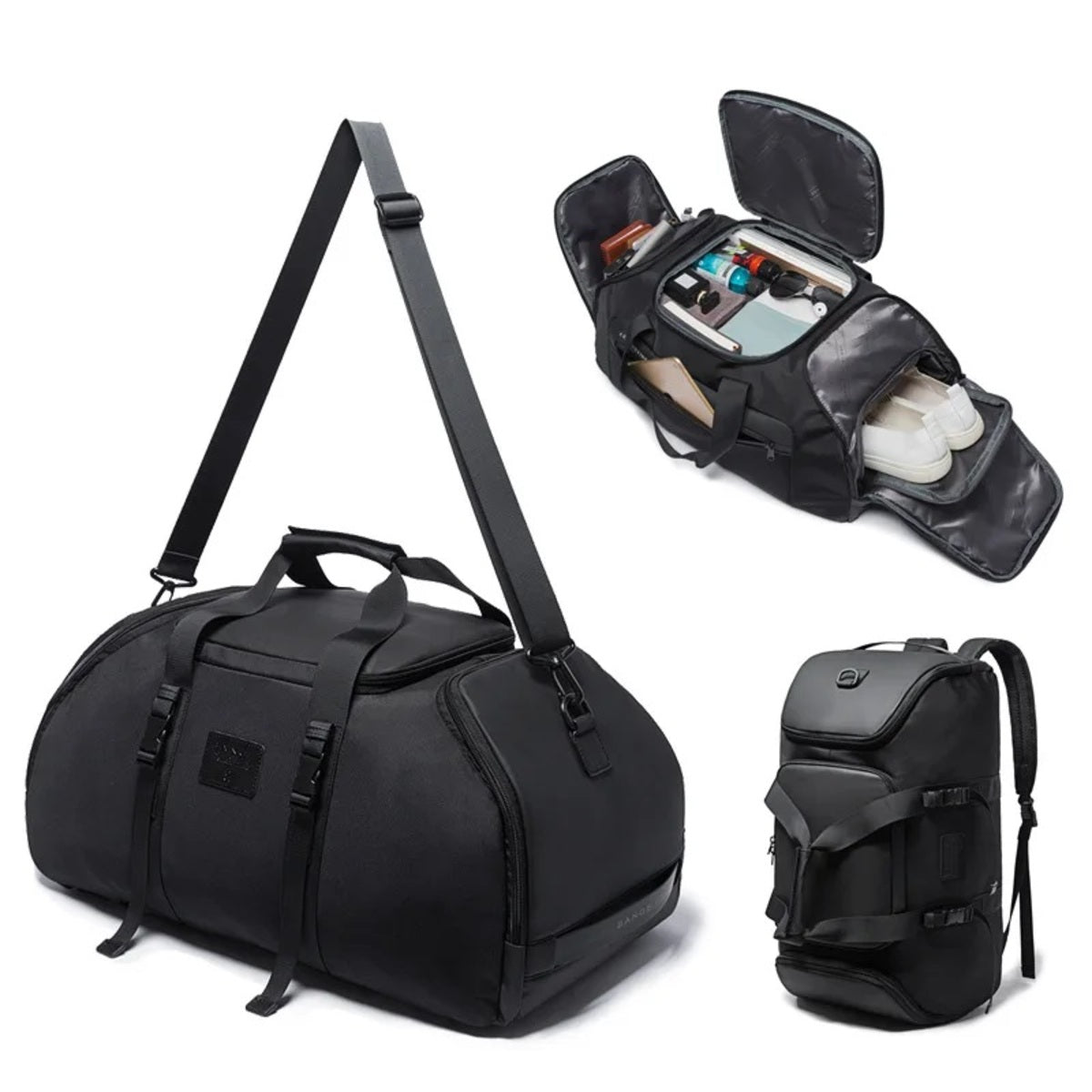 Men's Gym Bag - Waterproof Multifunction Duffle Backpack for Travel