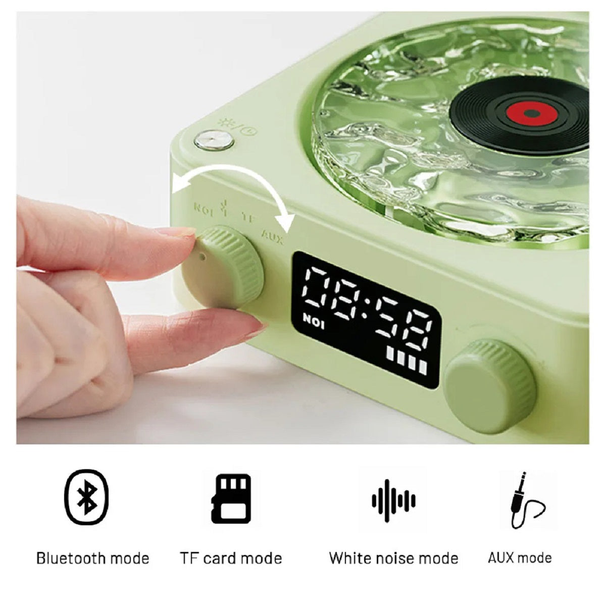 Vintage Bluetooth Speaker - White Noise Sleep Aid and RGB Light