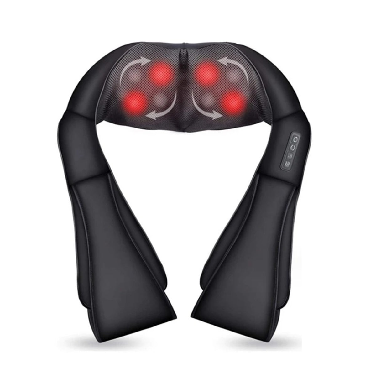 Shiatsu Neck and Shoulder Massager - Heated Kneading Back Massage Device