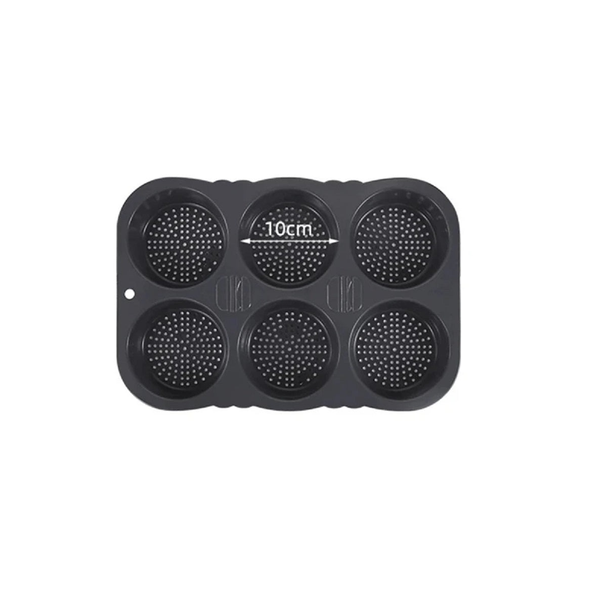 Non-Stick Silicone Hamburger Bun Baking Mold - Easy-Release Bread Pan
