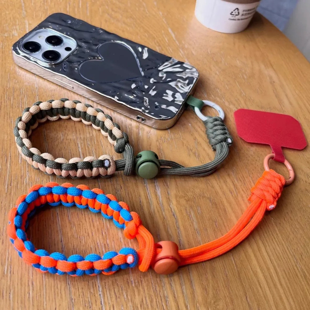 Handwoven Phone Lanyard - Adjustable Wrist Strap Anti-Drop