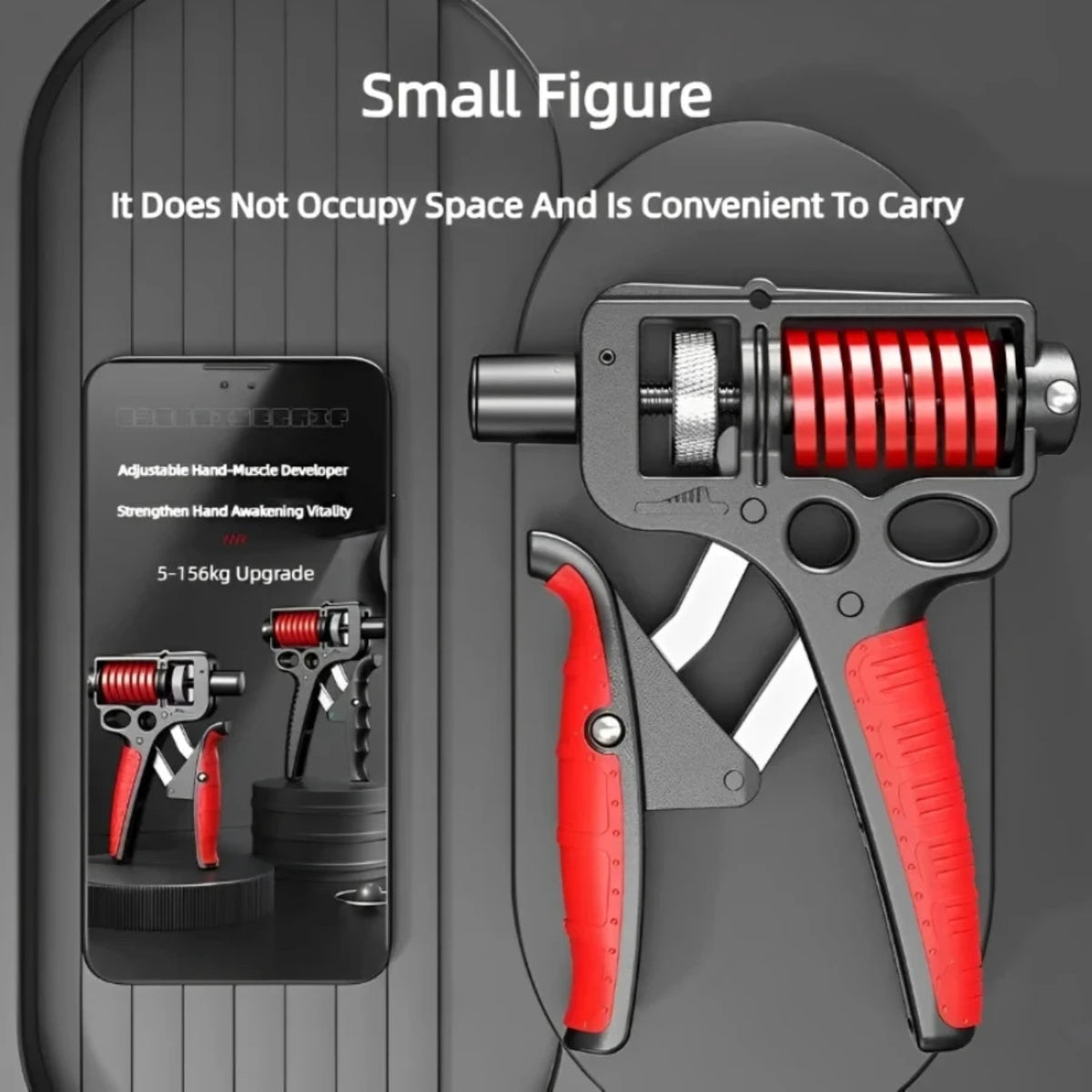Adjustable Heavy Hand Grip - 5-363.8 Lbs Strengthener and Finger Expander Trainer