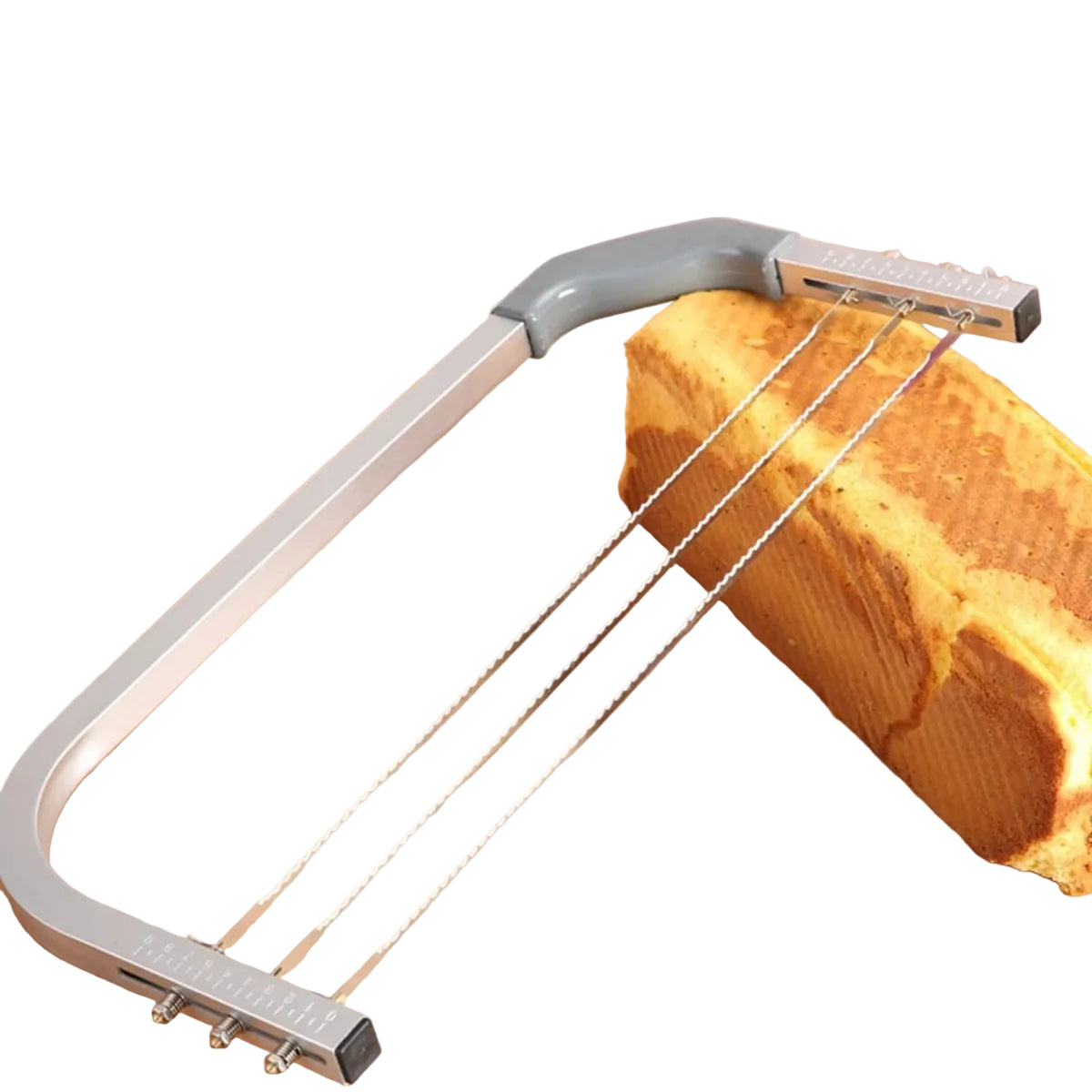Adjustable Cake Leveler - Stainless Steel Slicer with 3 Blades