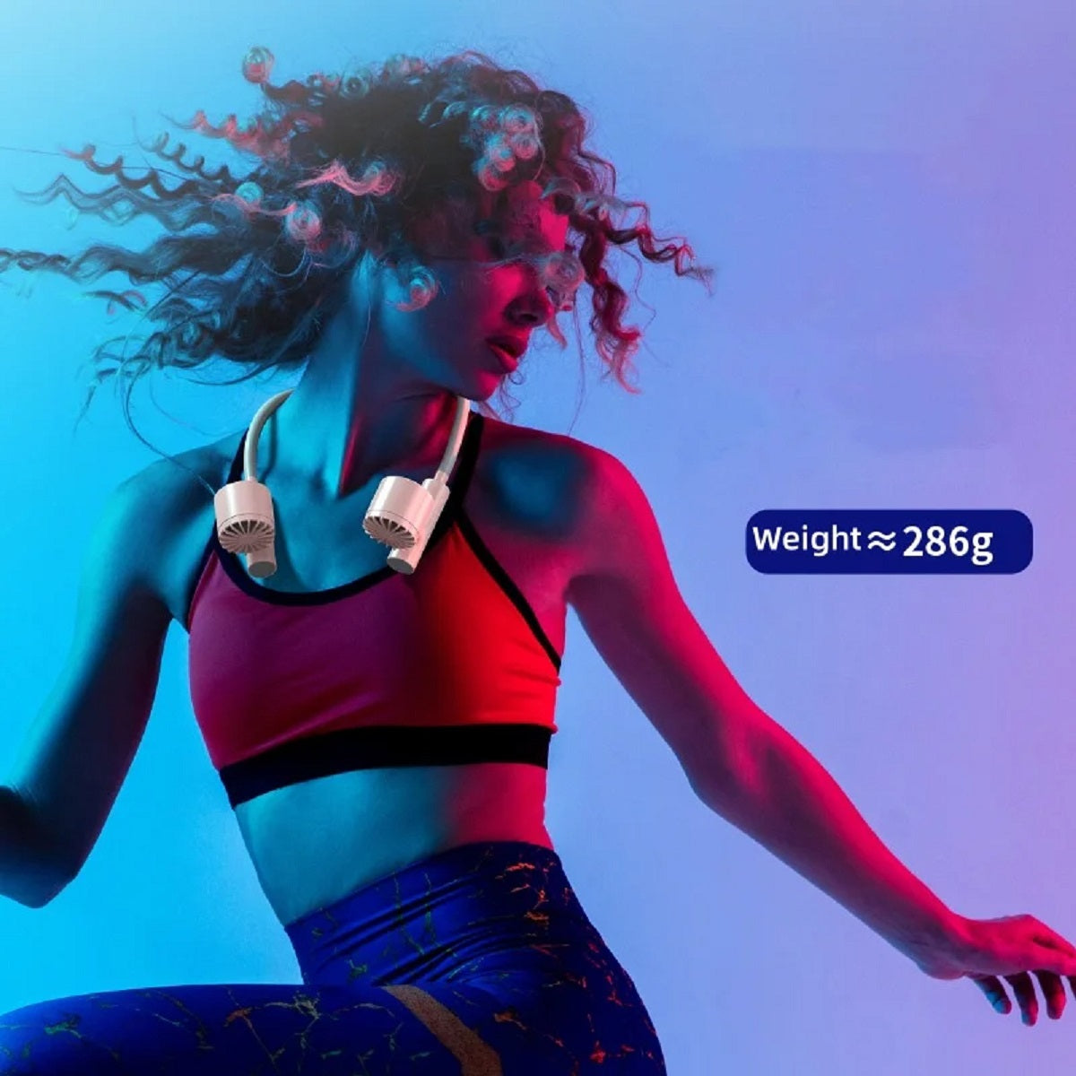 Lightweight USB Neck Fan - Wearable 3-Speed Portable Air Cooler