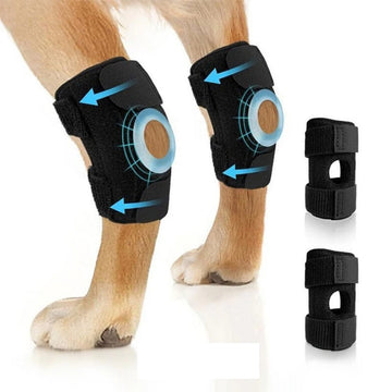 Dog Hock Joint Support Wrap - Breathable Injury-Recovery Knee Brace