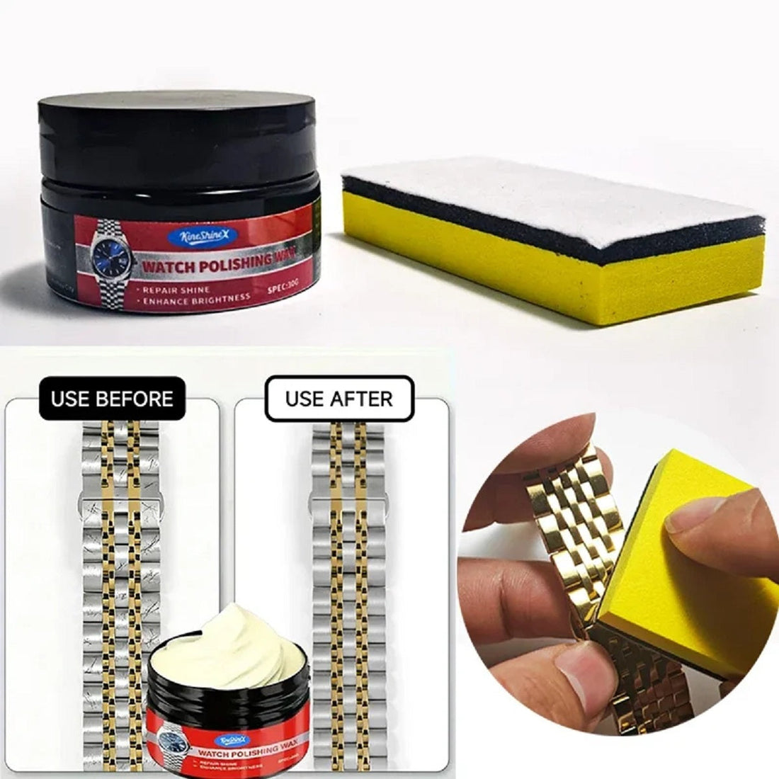 Metal Polishing Paste for Watches - Scratch Repair Cream for Case Strap Jewelry