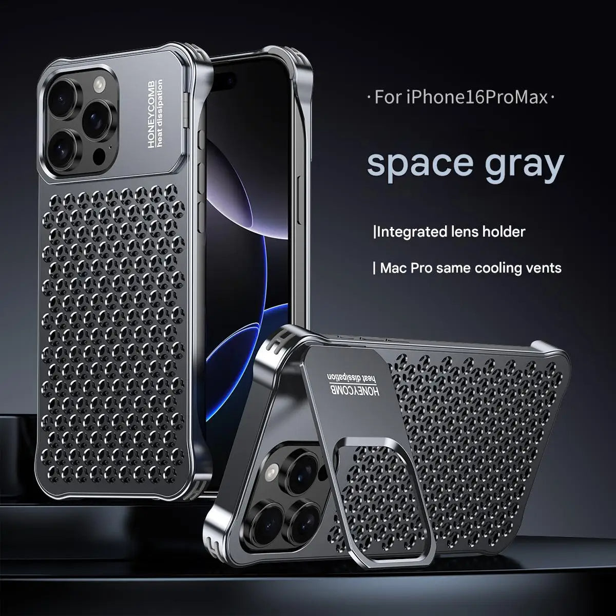 iPhone 16/15/14 Pro Max Case - Aluminium Bumper Shockproof and Anti-Scratch