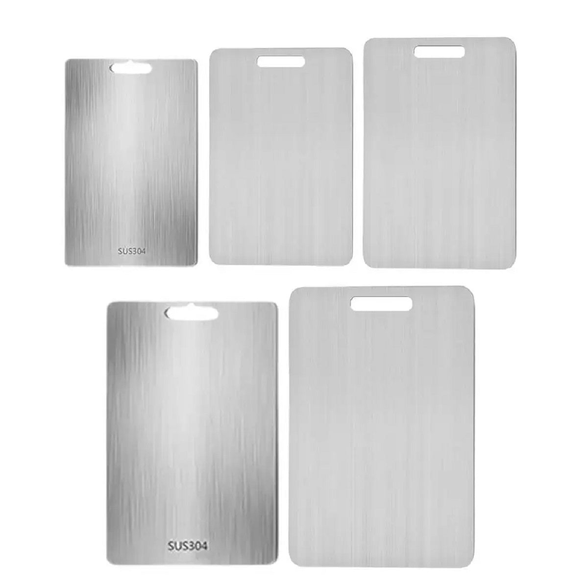Titanium Stainless Steel Cutting Board - Double-Sided and Food Grade