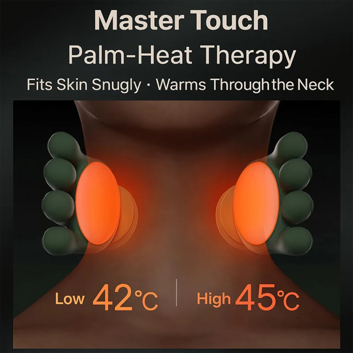 Heated Shiatsu Massager - Portable 4D Deep Tissue Neck and Back