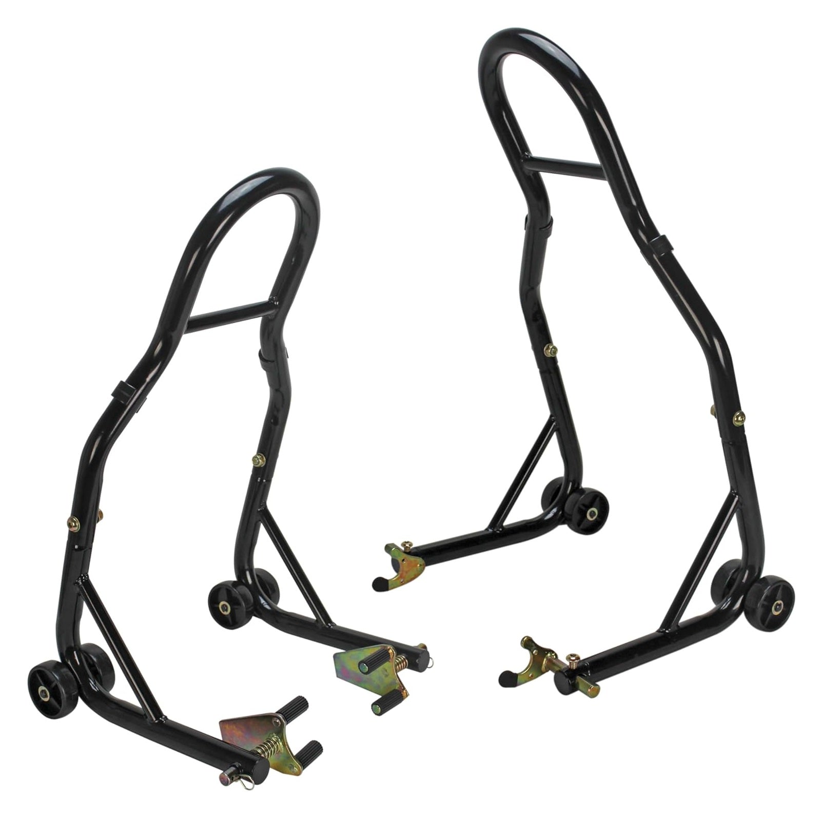 Motorcycle Front & Rear Stand - 850LBS Heavy-Duty Lift Combo