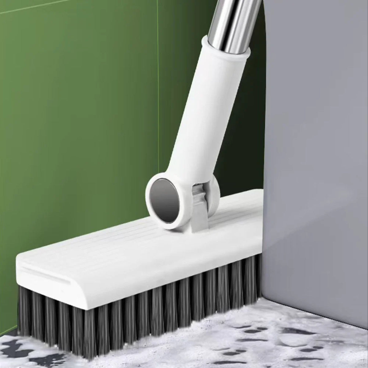 3-In-1 Broom Dustpan Set - Heavy-Duty Floor Cleaning with Hair Catcher