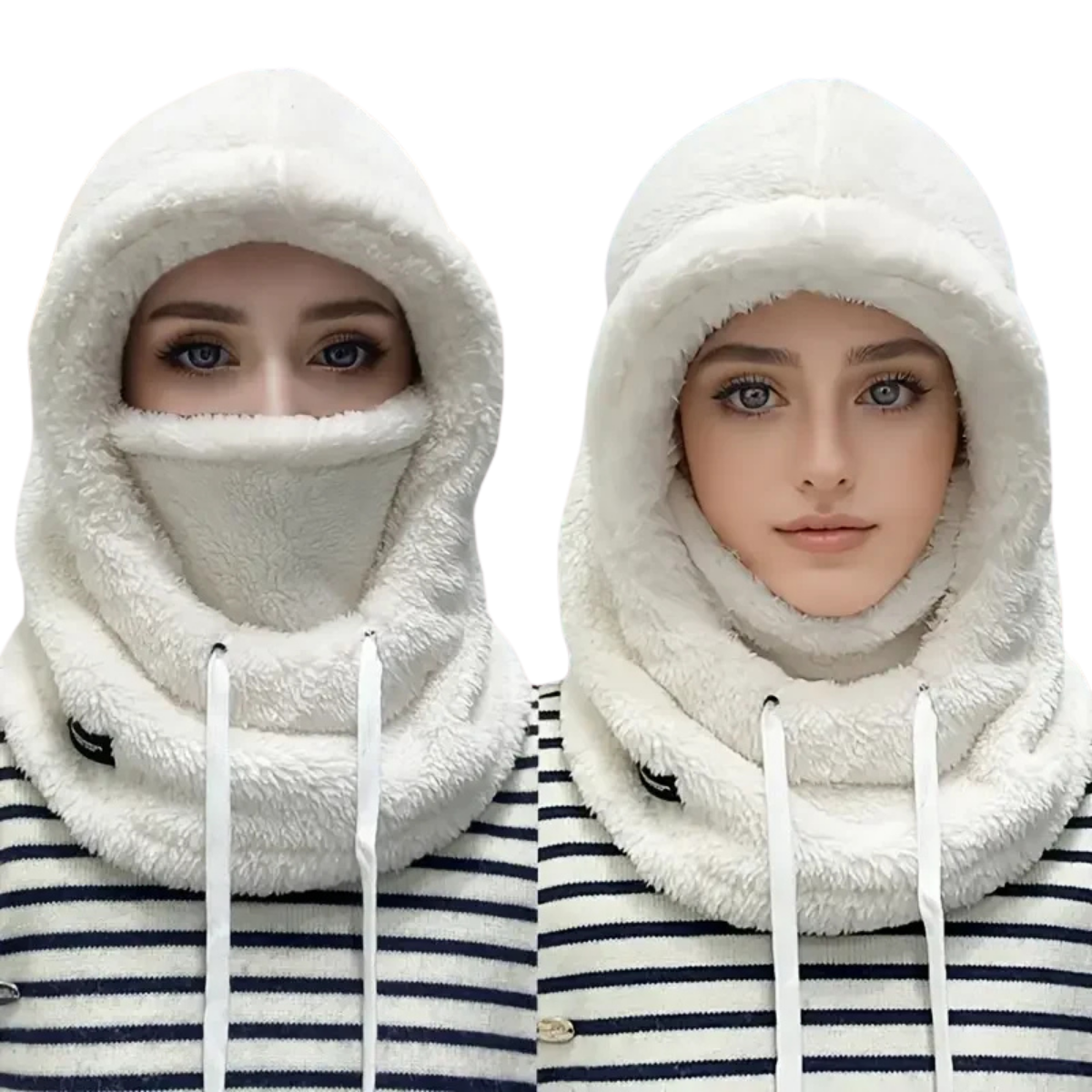 Winter Warm Thermal Balaclava Face Mask - Windproof Fleece Ski Hood Neck Cover