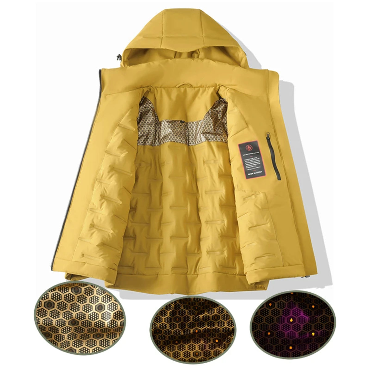 Unisex Waterproof Fleece Jacket - Winter Windproof Thermal Raincoat