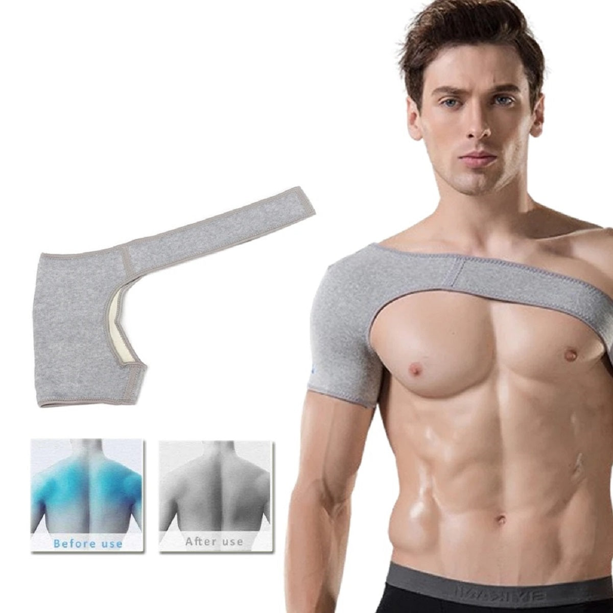 Adjustable Compression Shoulder Brace - Support for AC Joint and Rotator Cuff