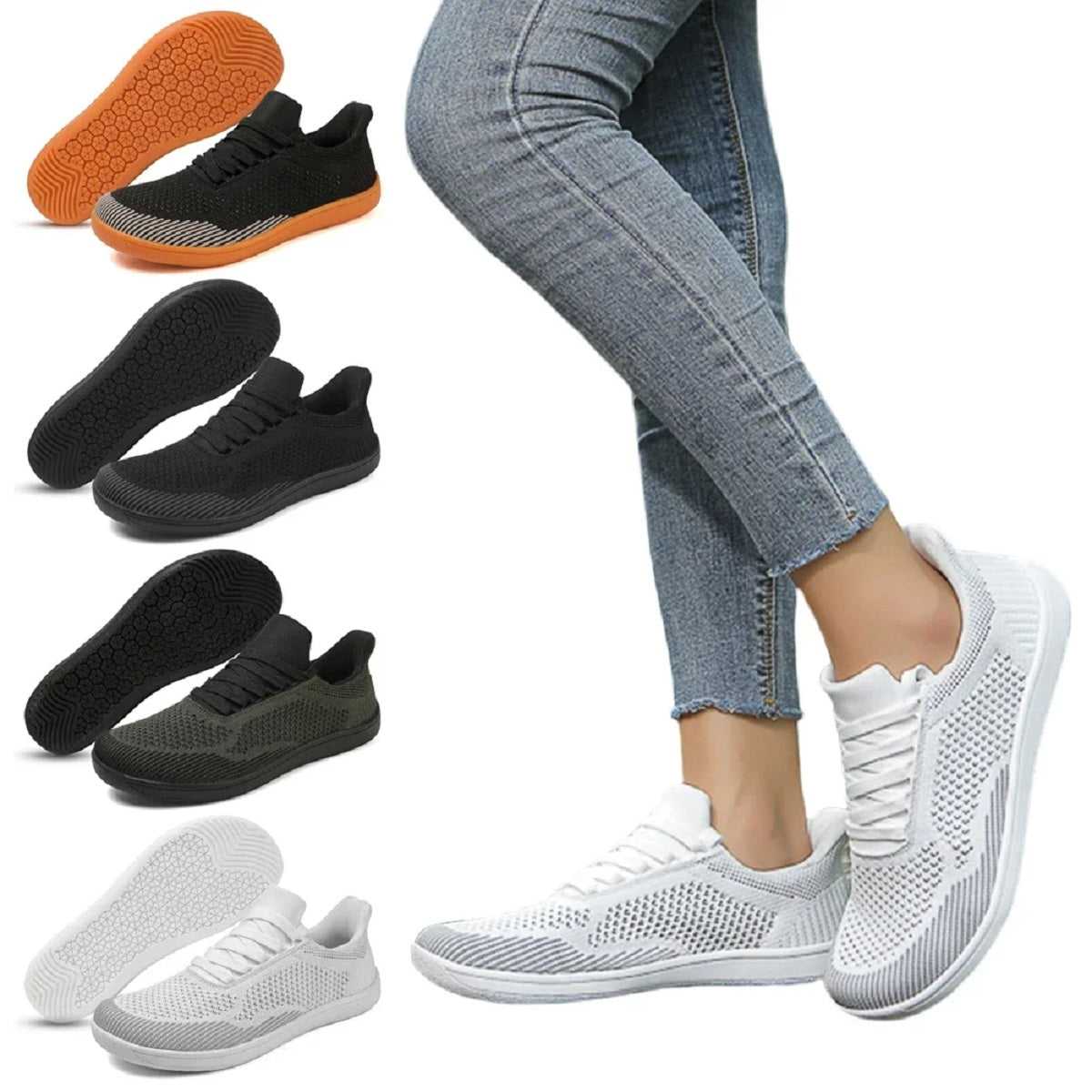 Minimalist Barefoot Shoes - Breathable Wide-Toe Lightweight Sneakers