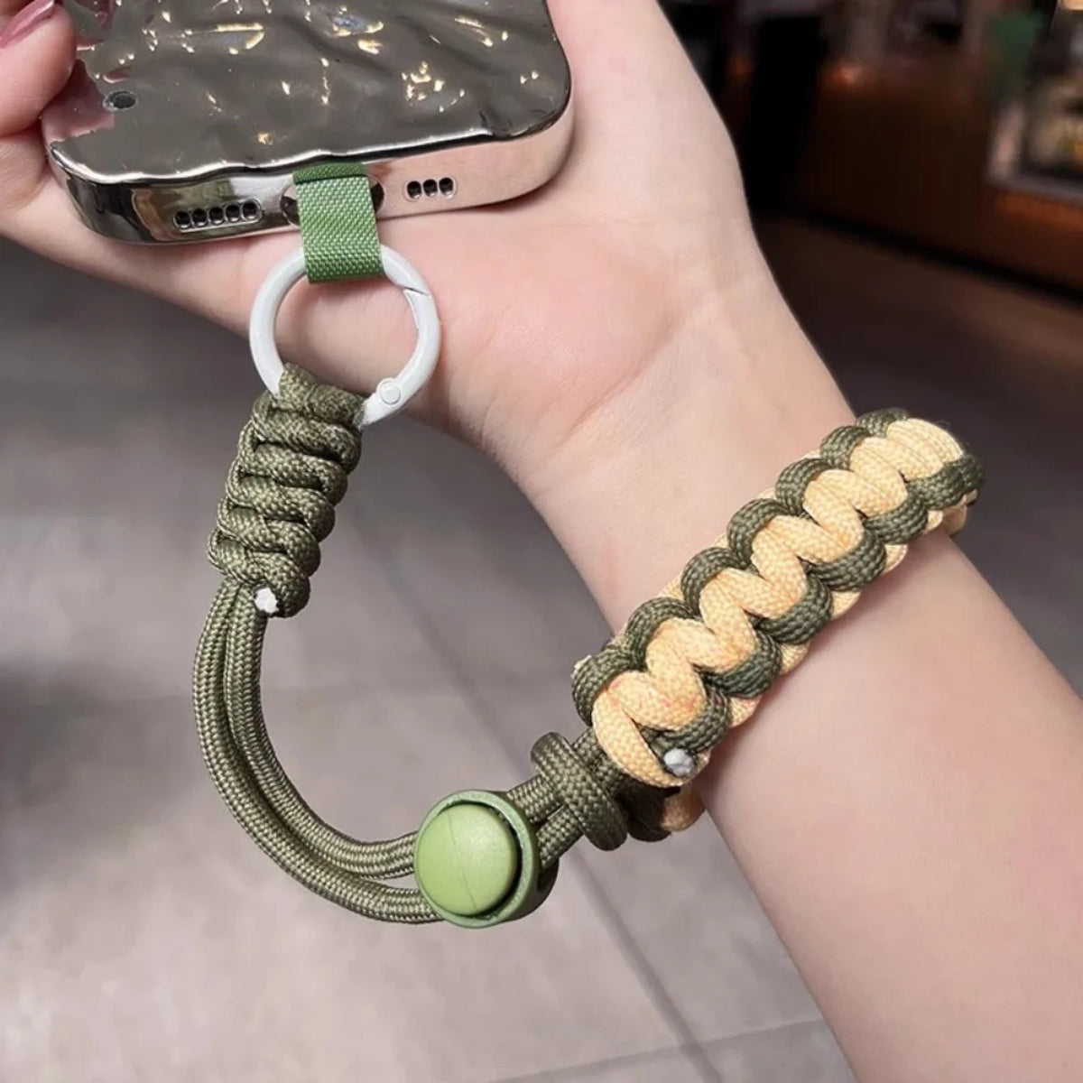Handwoven Phone Lanyard - Adjustable Wrist Strap Anti-Drop