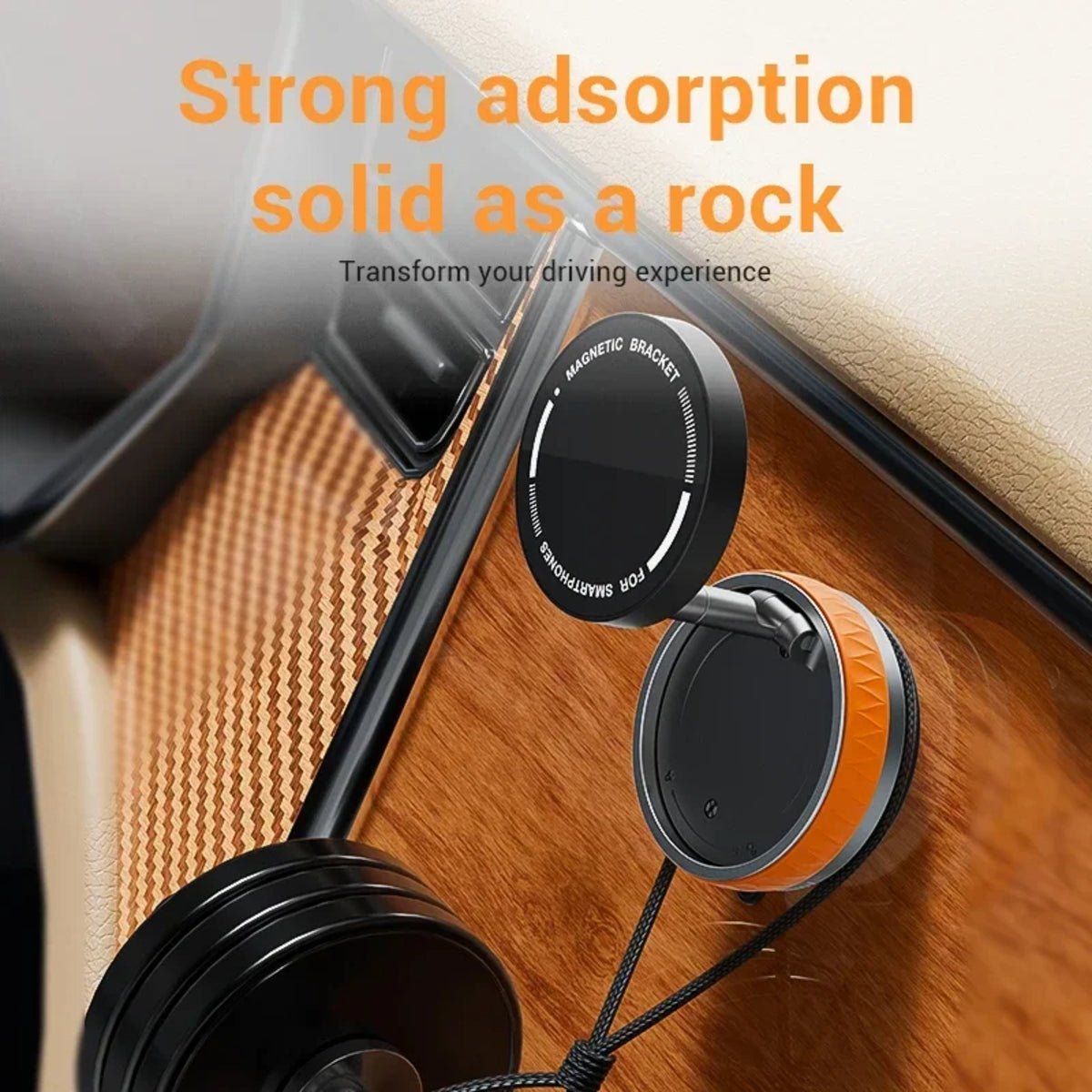 360° Magnetic Suction Cup Phone Holder - Universal Folding Stand