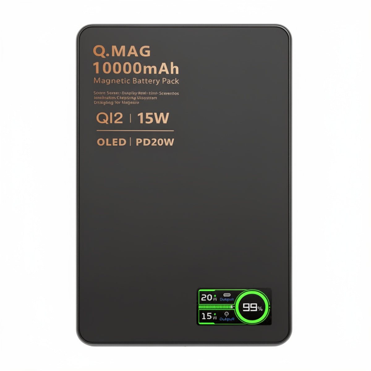 3-In-1 Magnetic Power Bank - Wireless Fast Charging with LCD Display
