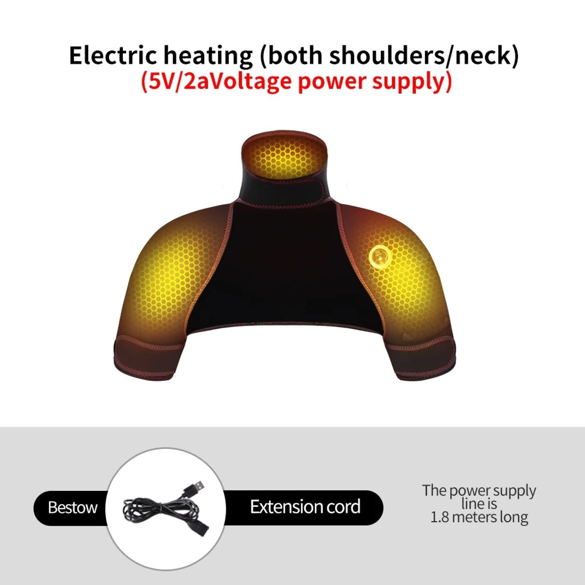 Electric Heating Massager Pads - Shoulder Neck and Back Hot Compress