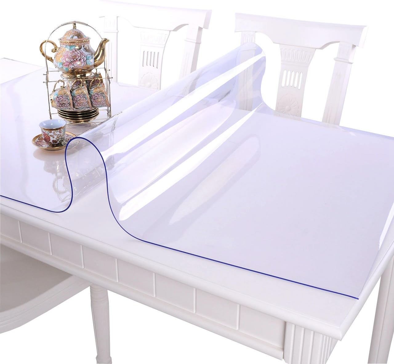 PVC Transparent Tablecloth - Waterproof Oil-Proof Protective Mat