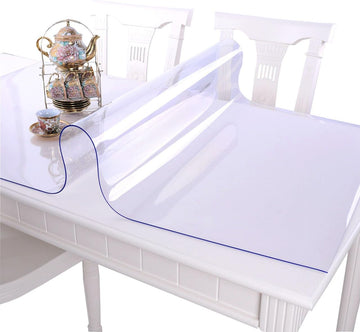 PVC Transparent Tablecloth - Waterproof Oil-Proof Protective Mat