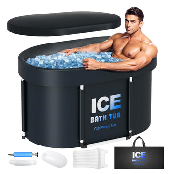 Oval Ice Bath Tub - 450L Portable Cold Plunge