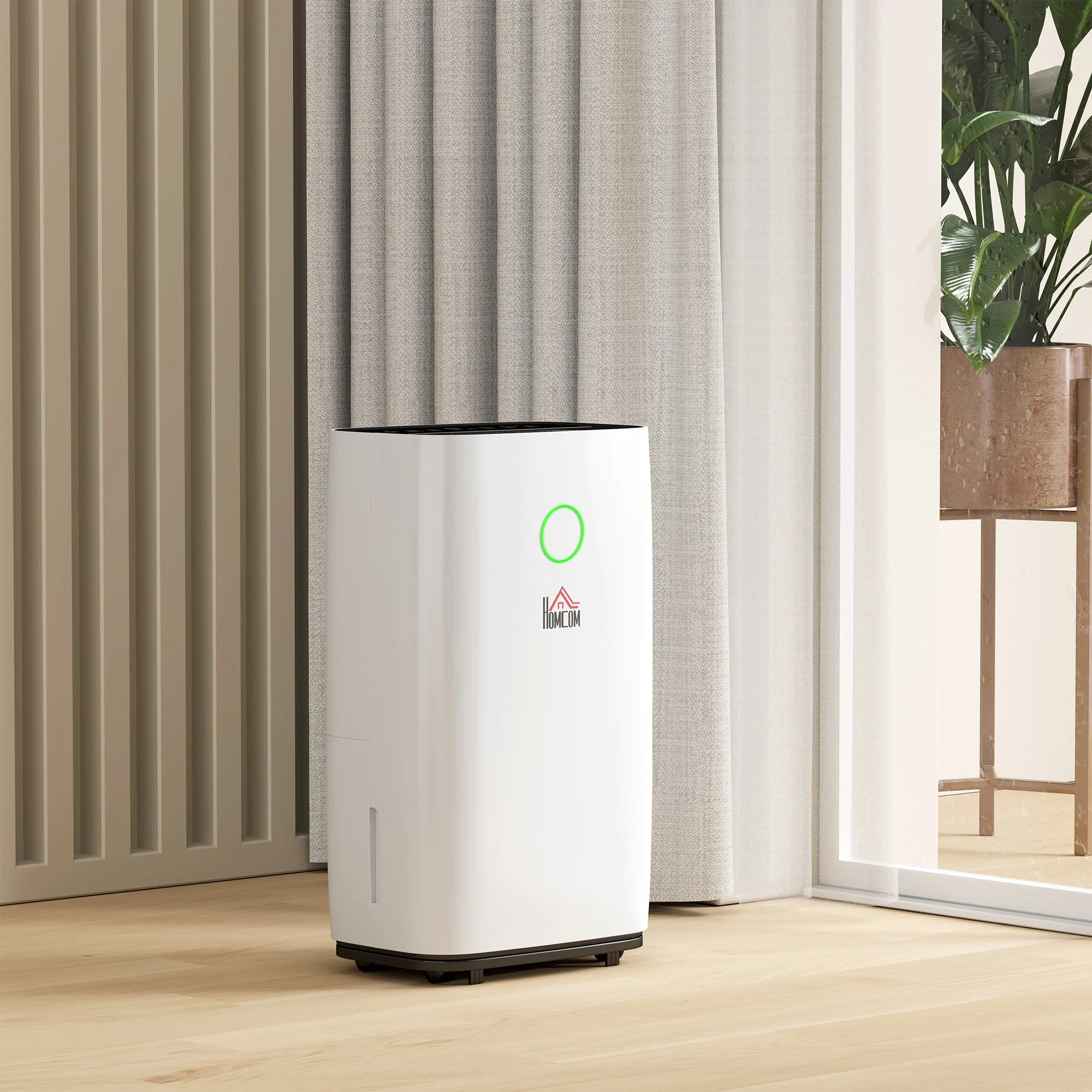 12l/day Dehumidifier - 2.6 qt Tank with 24H Timer & 2 Speed Modes