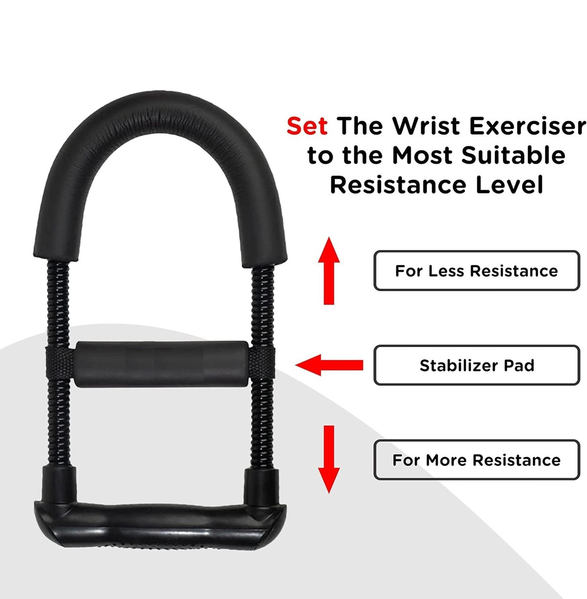 Power Wrist Exerciser - and Forearm Strength Trainer for Fitness