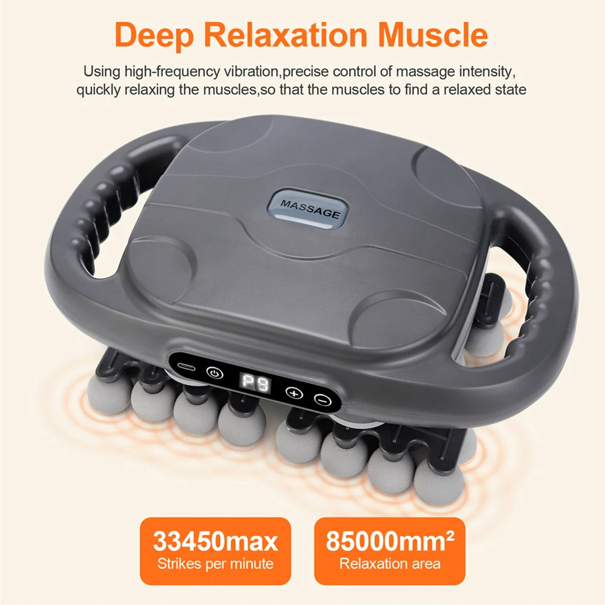 42-Head Massage Gun - High-Frequency Muscle and Fascia Massager